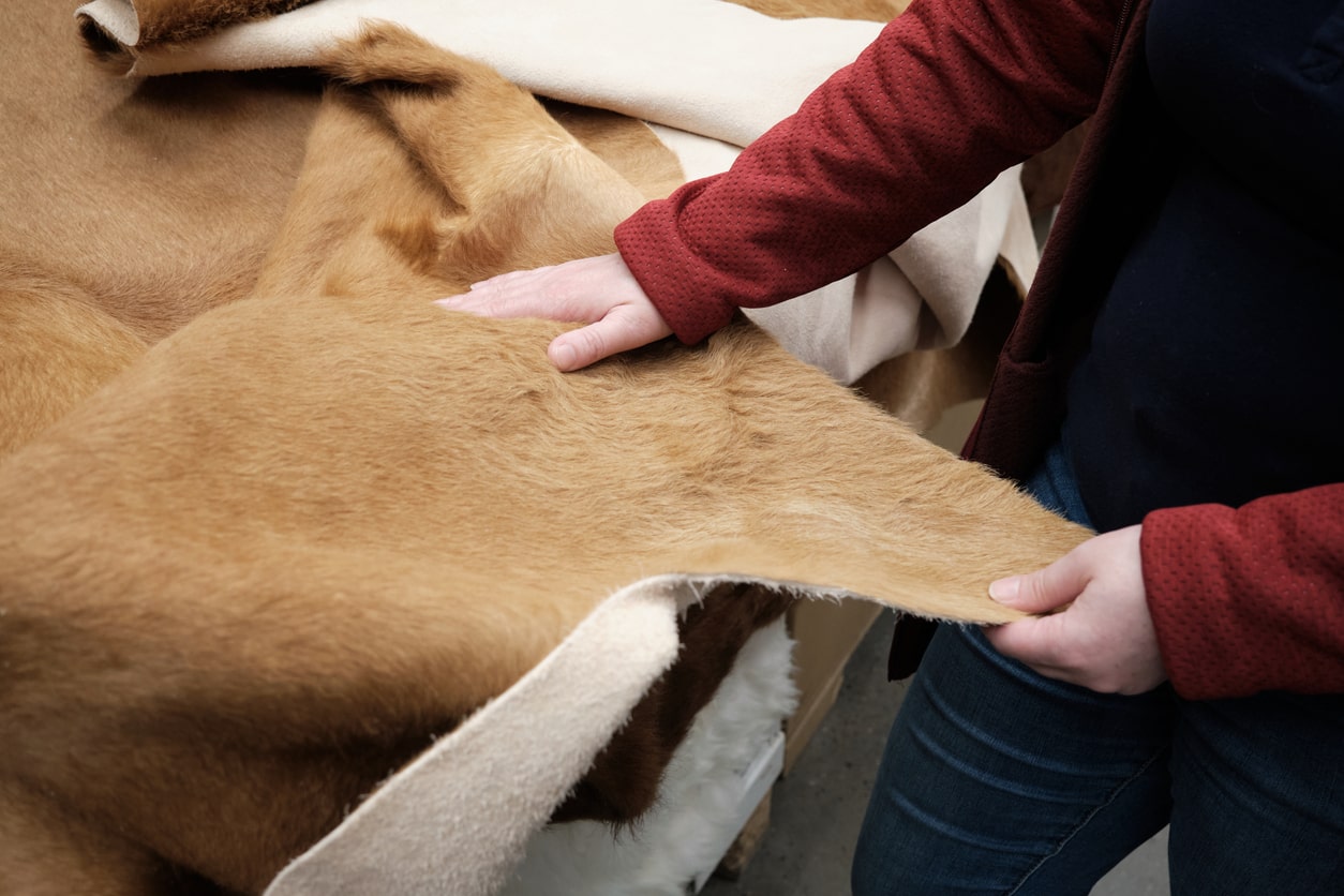 cowhide rugs with bad odours